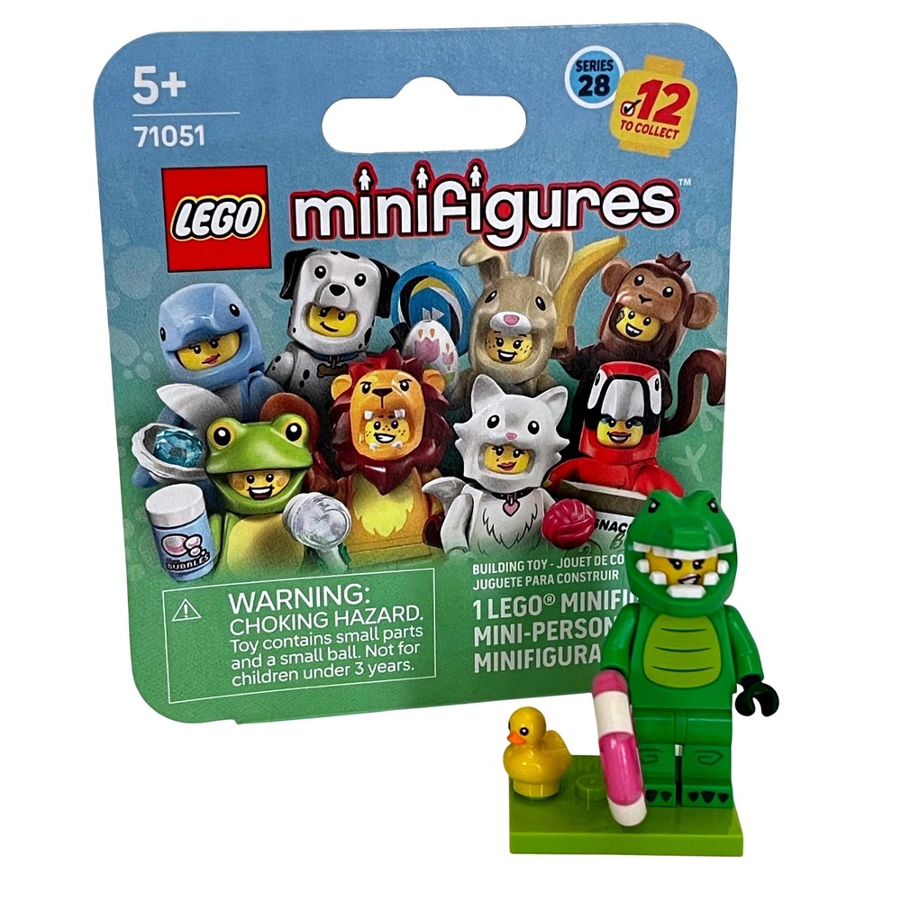 LEGO Minifigures Series 28 Crocodile Suit Fan 71051 Animal Costume Figure SEALED